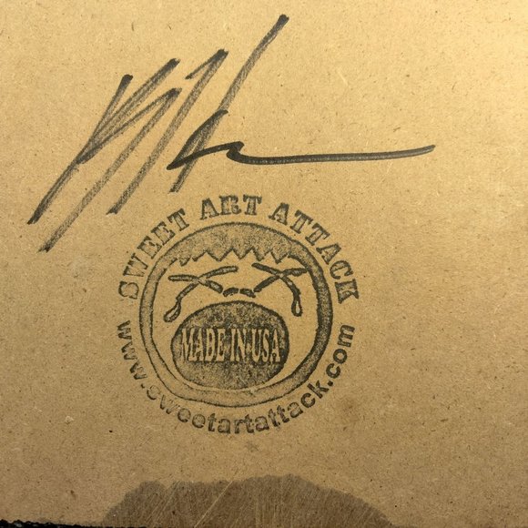 Sweet Art Attack Wall Mount Bottle Opener World Ending Drink Now Signed USA - Picture 8 of 9